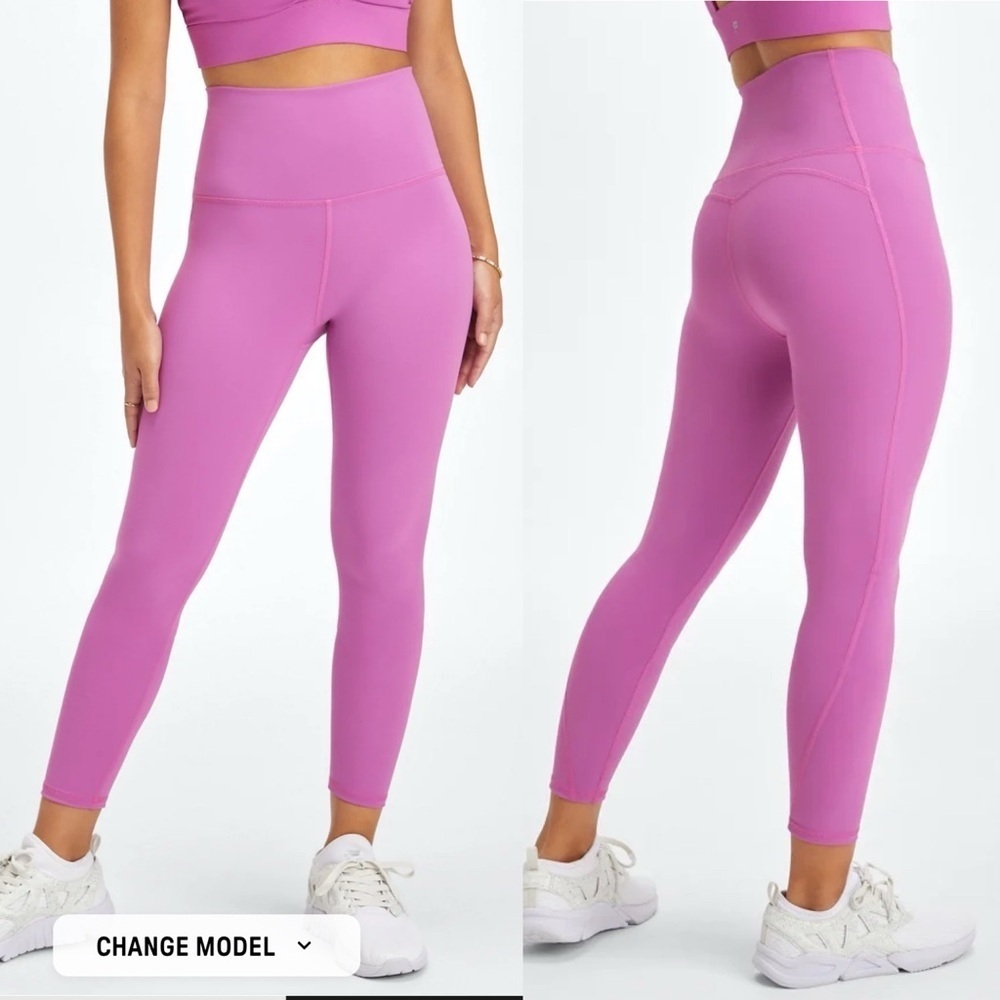 Fabletics Ultra High Waisted PureLuxe 7/8 Leggings Size XL Skinny Pizzazz Purple